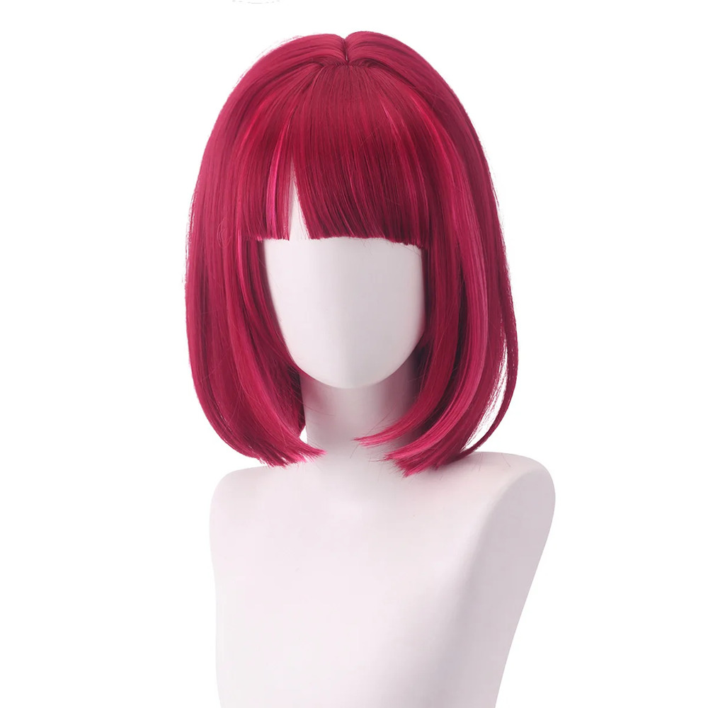 推しの子 有馬かな B小町 コスプレ ウィッグ ボブ 赤髪 アニメ コミケ 文化祭 コスプレウィッグ 