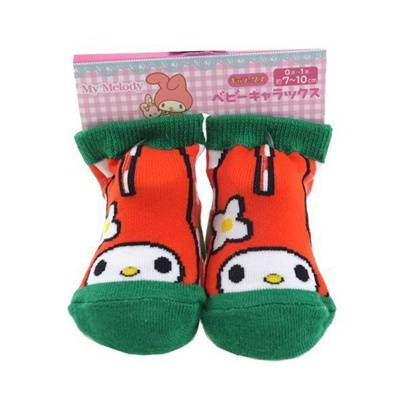 ベビーソックス シューズ マイメロディ チェック 靴下 キャラクターグッズ プレゼント 
