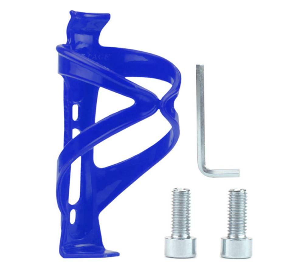 自転車用 ペットボトルホルダー ドリンクホルダー バイク サイクリング ボトル  ブルー