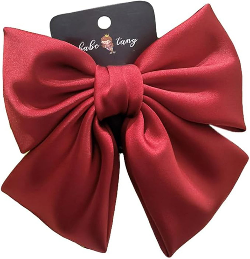 Hair clips, ribbon, stylish, fashion, simple, gift, commuting, wedding, graduation, formal｜Red - 画像6