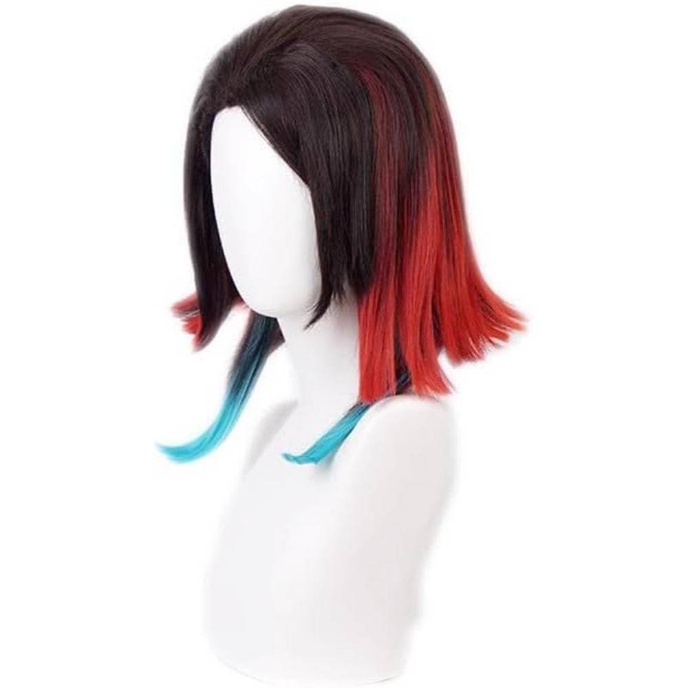 魘夢 えんむ ウィッグ コスプレ グラデーション カラー 鬼滅の刃 ハロウィン 仮装 学園祭