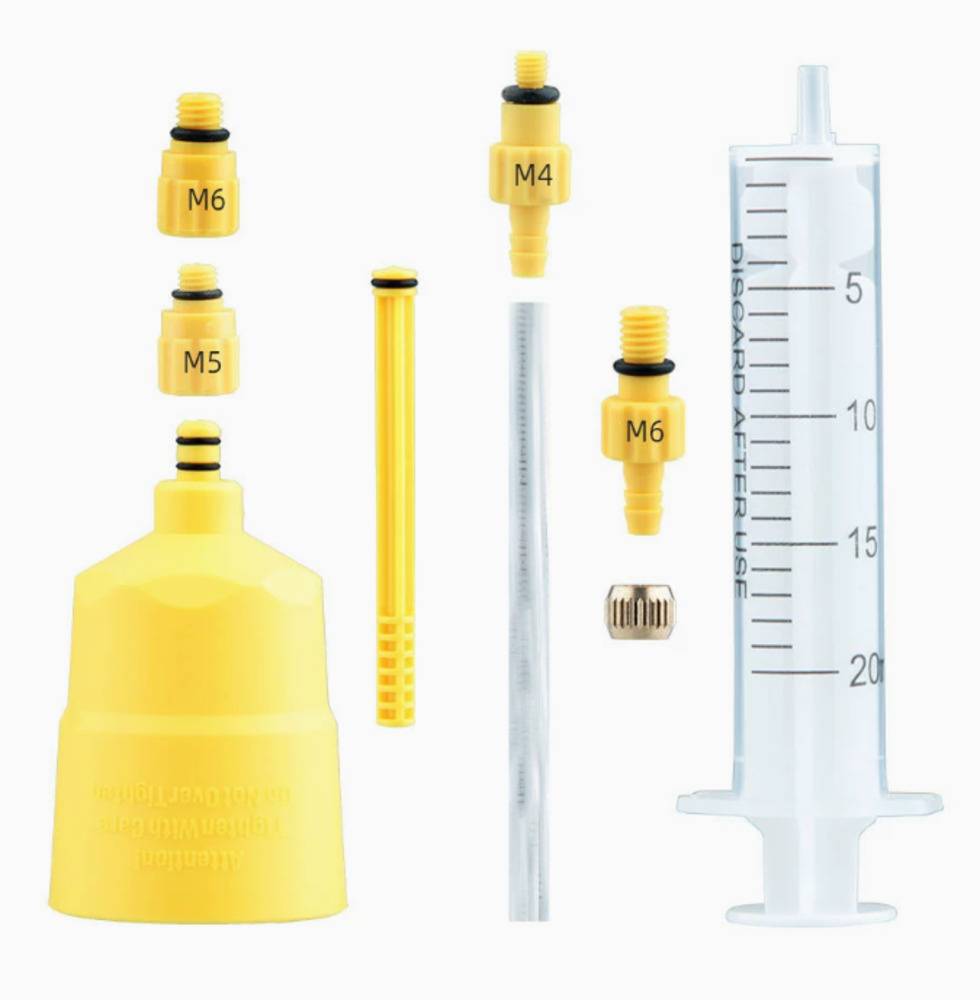 自転車 ロードバイク ブリードキット 8点セット ブレーキオイル 油圧 部品 交換ツール マウンテンバイク エア抜き ディスク ｜簡易バージョン