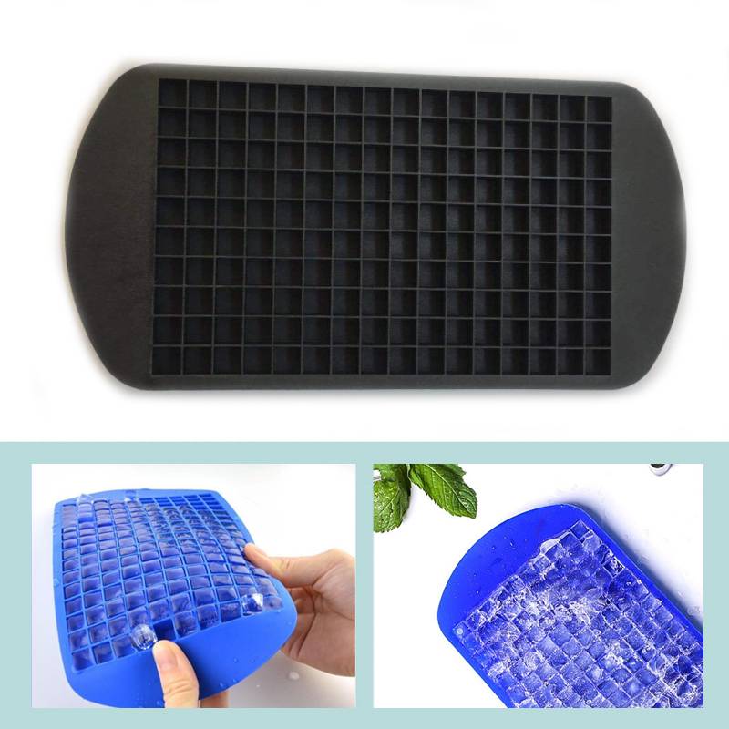 製氷皿 160個 小粒 ミニアイス キューブ シリコン 四角 コーラ 炭酸飲料 ドリンク  黒