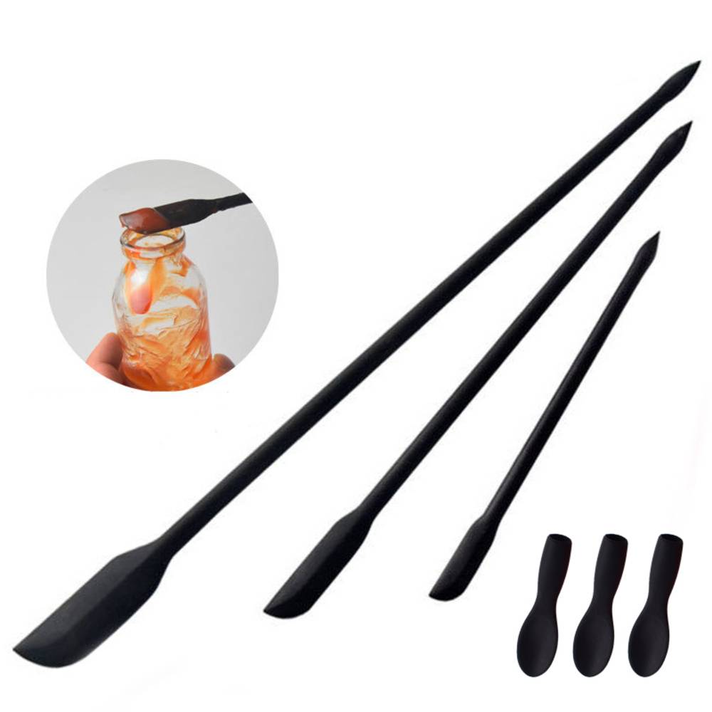 キッチン 6点セット ヘラ ソース ジャム 離乳食 スパチュラ シリコンヘラ  ブラック