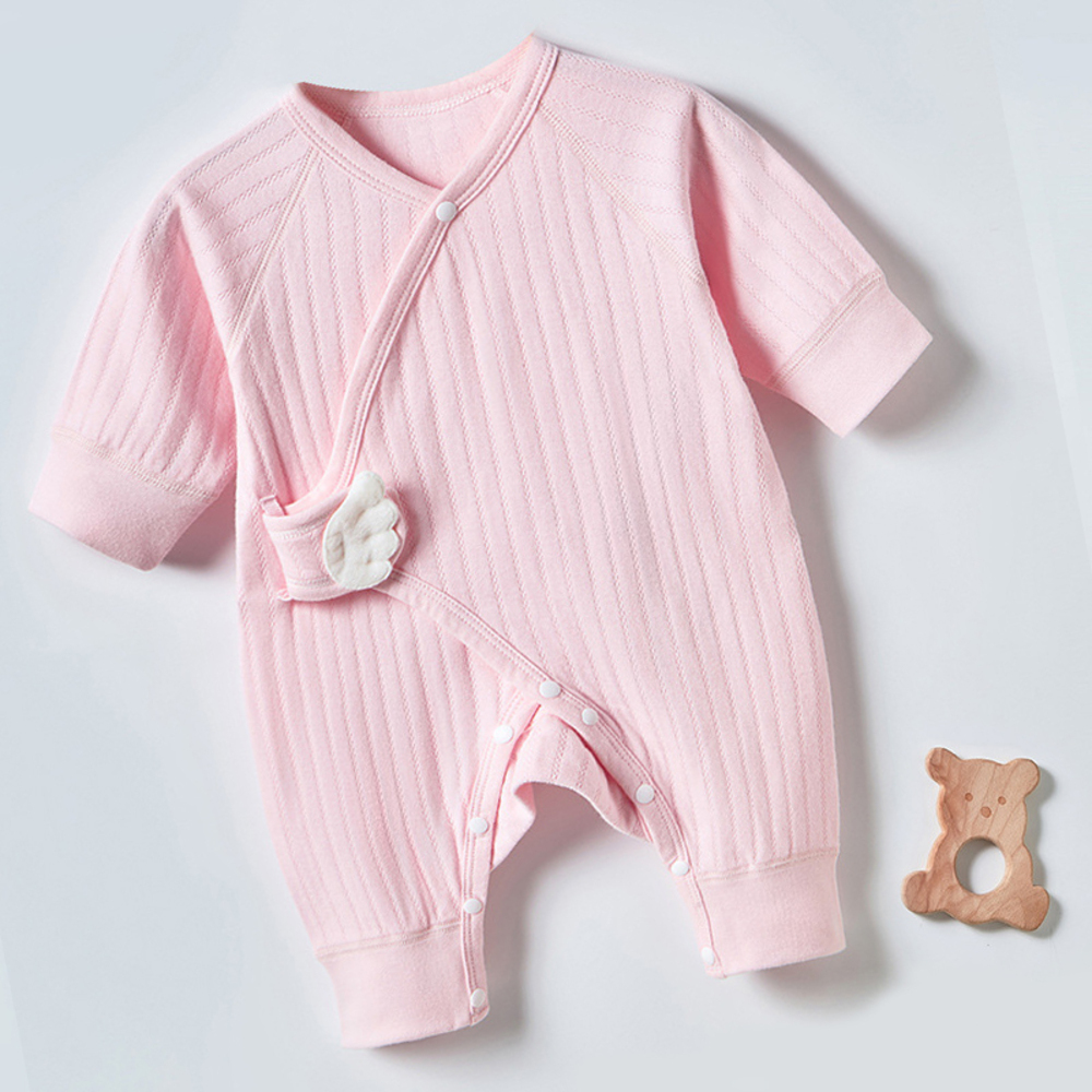 かわいい ギフト 長袖 女の子 出産祝い 暖かい 男の子 赤ちゃん 子供服 6  ピンク-66cm