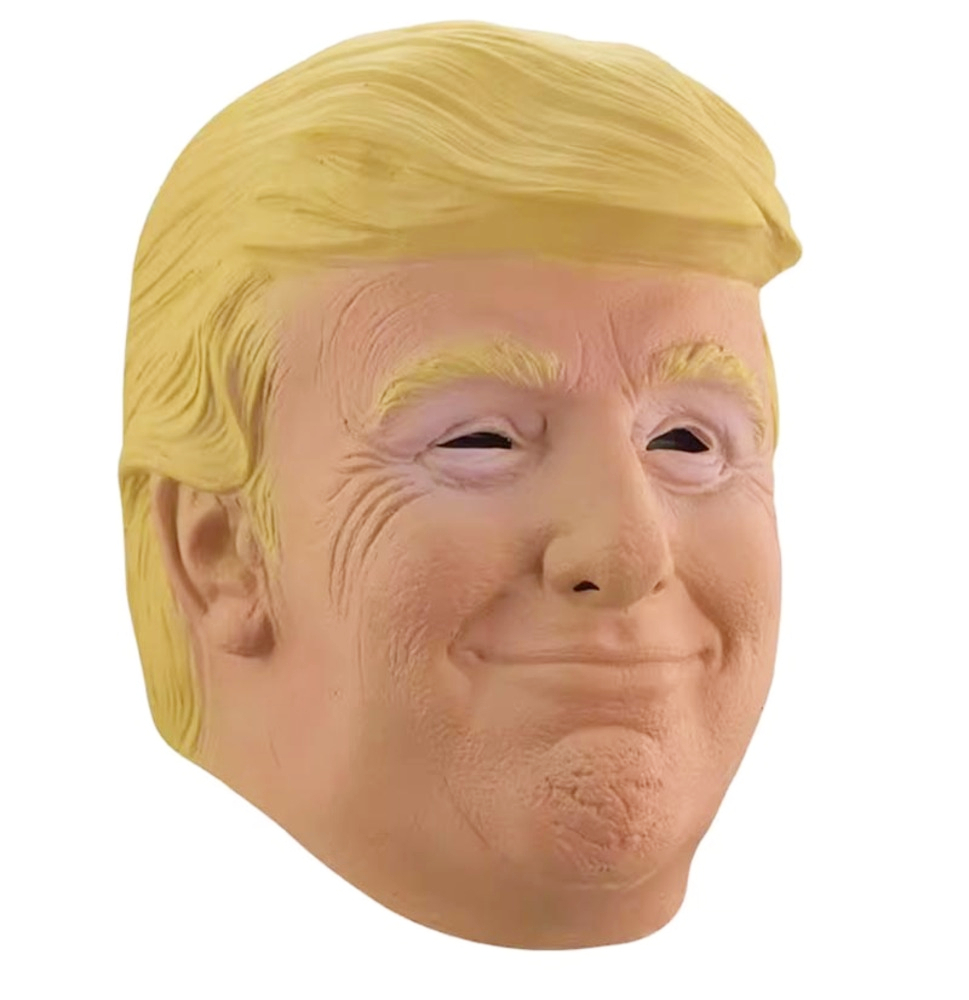 マスク ドナルド トランプ アメリカ 大統領 リアル シリコンマスク 仮面 ハロウィン コスプレ 被り物 イベント ホラー フェイスカバー 忘年会 仮装 ウィッグなし