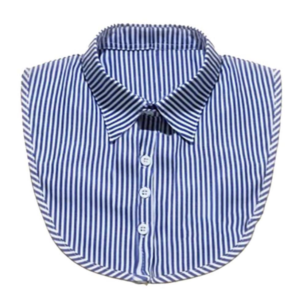 付け襟 ワイシャツ 取り外し つけ襟 偽襟 おしゃれ アクセサリー フェイクカラー ボーターブルー
