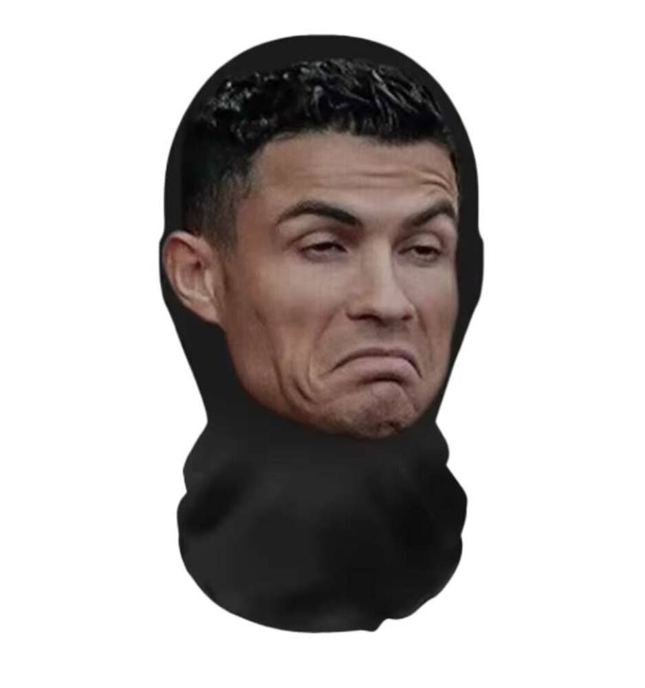 面白い 3D フェイス プリントマスク  クリスティアーノ ロナウド3