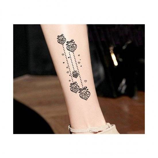 タトゥー ストッキング ハート 模様 地雷系 病み系 ファッション ベージュ ベージュ｜ベージュ