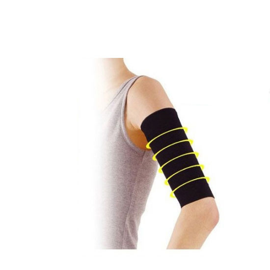 二の腕 シェイプ ダイエット 薄型 ダイエット サポーター 補正下着 シェイパー 黒