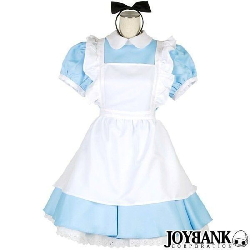 水色 メイド服 不思議の国のアリス メルヘン コスプレ 仮装 衣装 アリス Aタイプ-Sサイズ｜Aタイプ-Sサイズ - 画像2