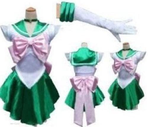 Halloween, Sailor Moon style, Makoto Kino cosplay costume, Sailor Jupiter green, XL｜Green, XL size - 画像2