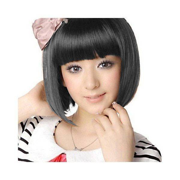 ウィッグ レディースファッション コスプレ ショートボブ ストレート E-D148