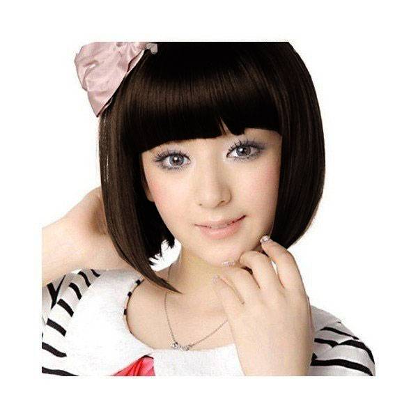 ウィッグ レディースファッション コスプレ ショートボブ ストレート E-D148