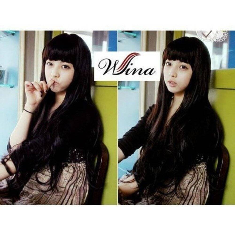 ウィッグ レディースファッション コスプレ ウィッグ 耐熱フル ロング E-J841｜カラー:ダークブラウン