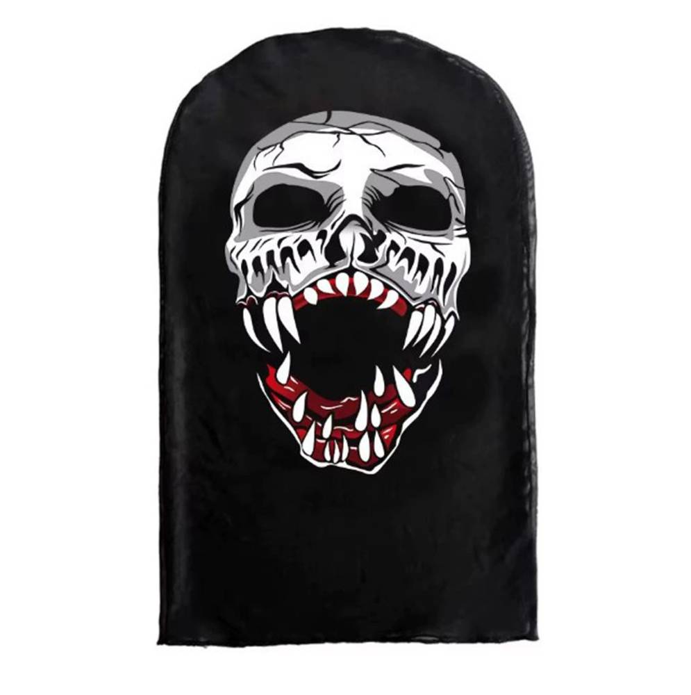 ハロウィン 3D仮面 ホラー 被り物 鬼 フェイス プリントマスク メッシュ コスプレ 死神