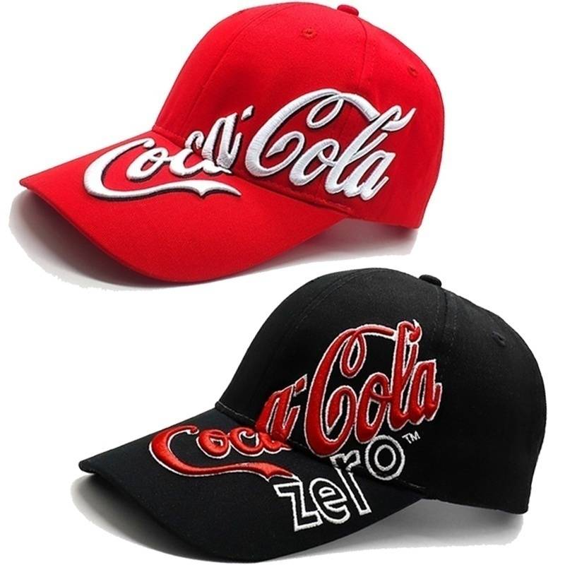 CocaCola ベース ボール キャップ 野球帽 帽子 スポーツ プリント ロゴ テキスト 刺繡 デザイン カジュアル ソリッド ハット 男性 女性 スナップバック アウトドア ヒップホップ ストリートウェア