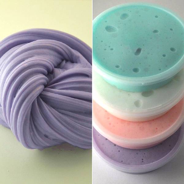 スライム 60ml 安全 ホウ砂 なし 3D ふわふわ フォーム クレイ DIY ソフト 教育 クラフト おもちゃ 子供 抗ストレス リリーフ キッズ 粘土 ギフト