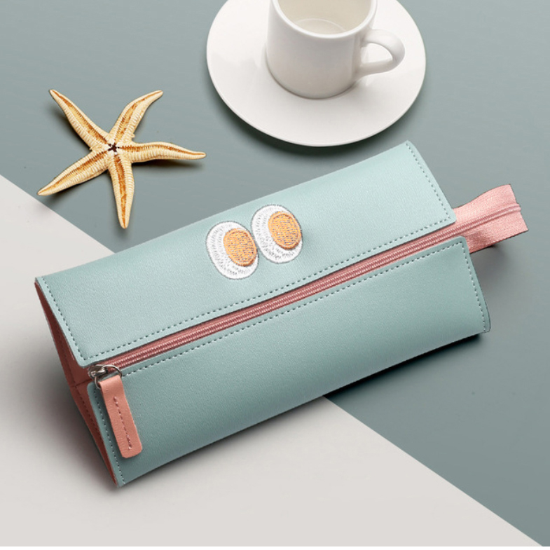 ペンケース かわいい筆箱 韓国で人気の文房具 ペンバッグポーチ エスコラー 学用品 大容量スクオラ｜レイクブルー - 画像5