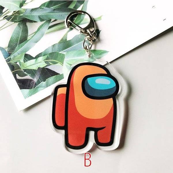 Among Us キーホルダー 宇宙人狼 アクリル カラフル ギフトキ ーホルダー 装飾 アクセサリー キーリング  アマングアス アマンガス アモングアス