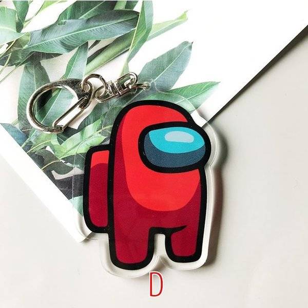 Among Us キーホルダー 宇宙人狼 アクリル カラフル ギフトキ ーホルダー 装飾 アクセサリー キーリング  アマングアス アマンガス アモングアス