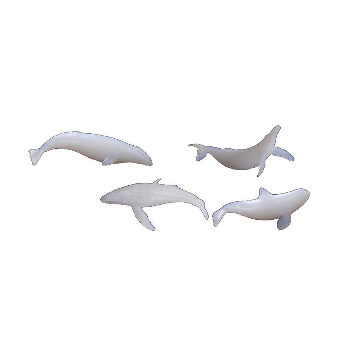 Whale Resin 5-Piece Set Mini DIY Filler Mold Art Decoration Summer White｜White - 画像4