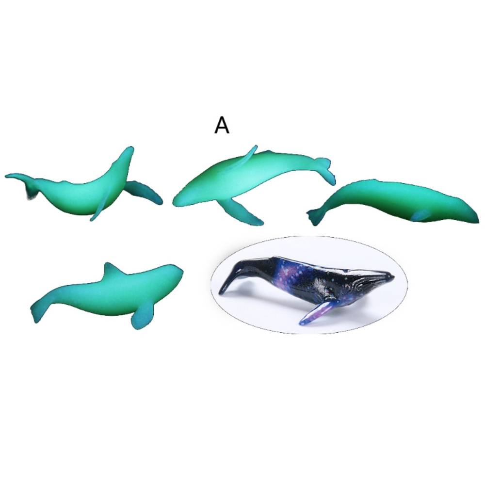 Whale Resin 5-Piece Set Mini DIY Filler Mold Art Decoration Summer White｜White - 画像5