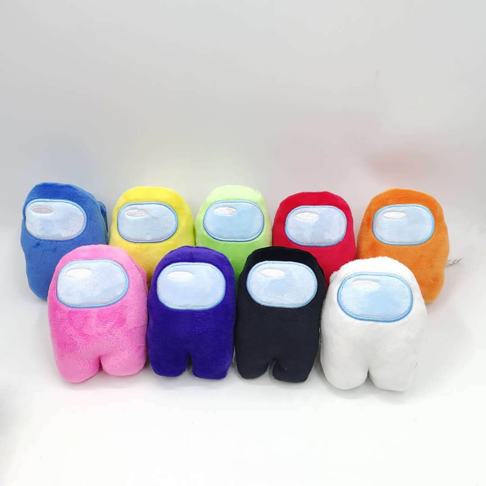 アマングアス Among Us ゲーム imposter friend ぬいぐるみ 10cm ギフト かわいい 音 ホット ソフト ぬいぐるみ カラフル クルー メイト 人形 ハンド サイズ キッズ - 画像1