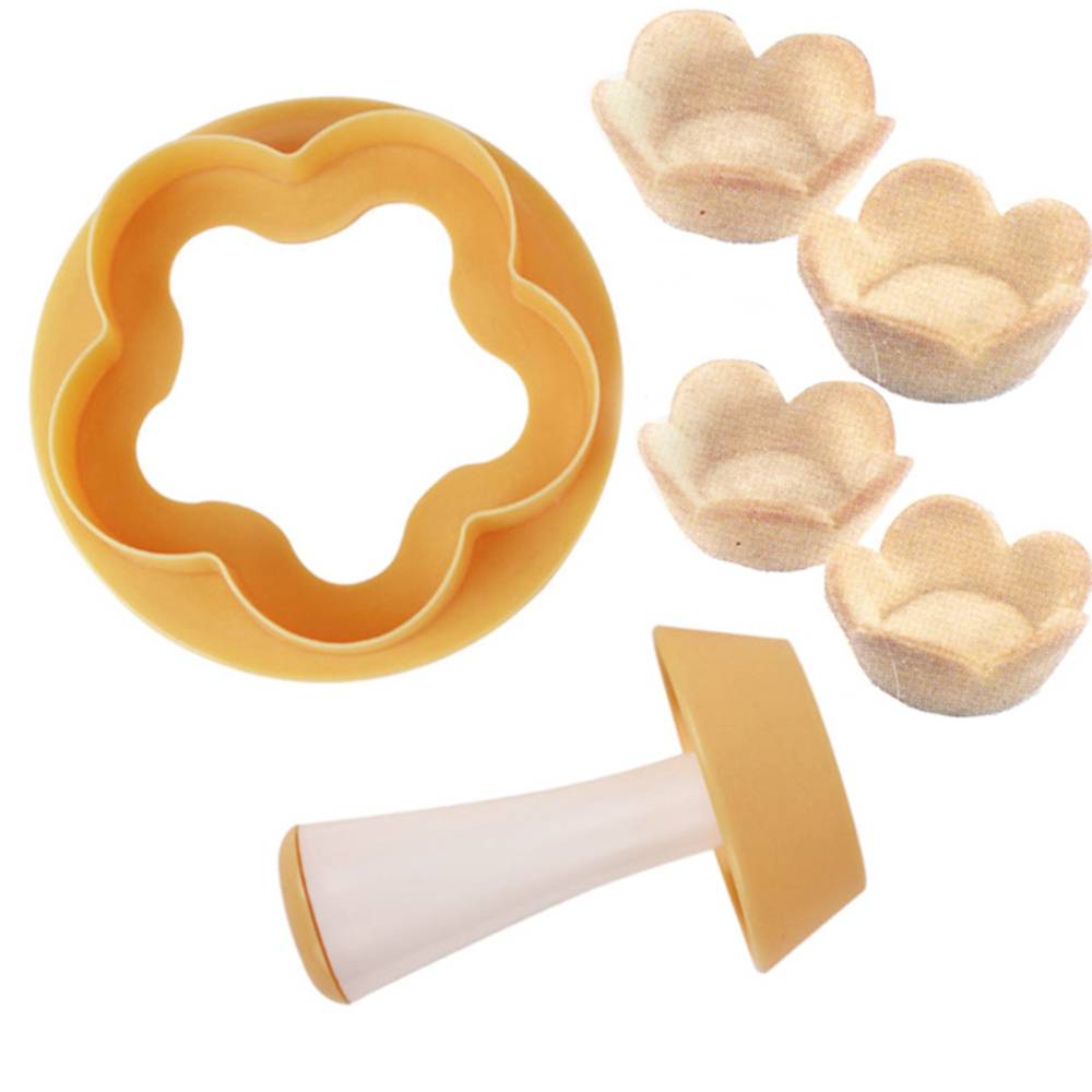 Pastry tamper tart shell mold flower Valentine's Day baking dough pink｜Pink - 画像2