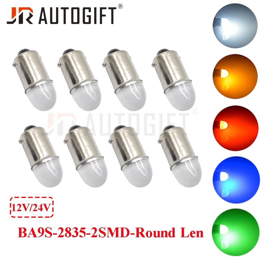 100PCS 車用 Ba9s ソケット T4w 2835 2SMD LED 自動 ウェッジ マーカー DC12V 24V  