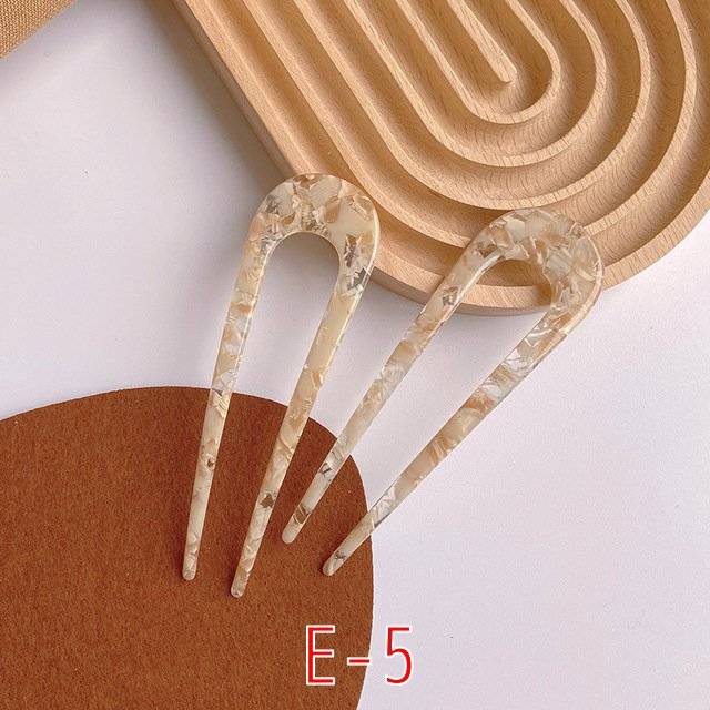 かんざし Uピン ヘアアクセサリー 髪留め 髪飾り まとめ髪 マーブル おしゃれ 上品   E-5｜E-5 - 画像2