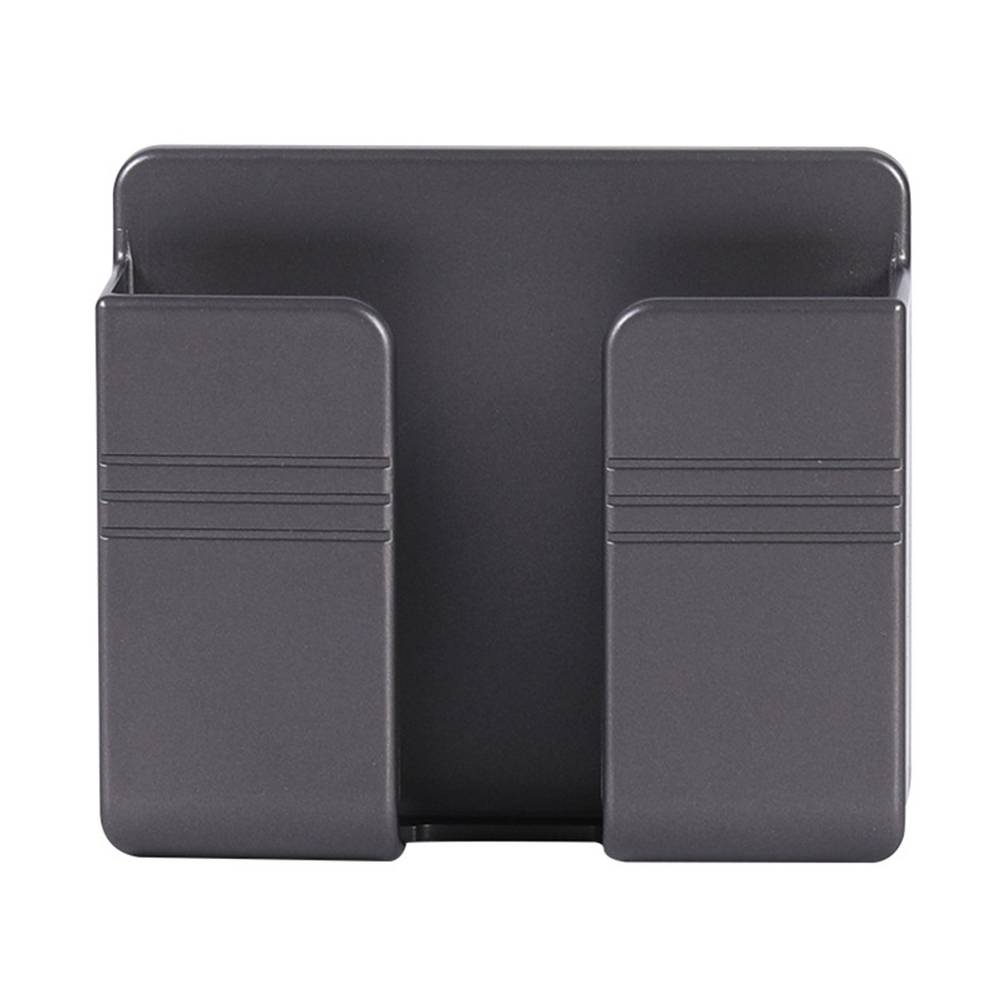 リモコン 収納 エアコン TV スマホホルダー 充電スタンド 壁掛け 収納ボックス オーガナイザー グレー｜グレー - 画像2