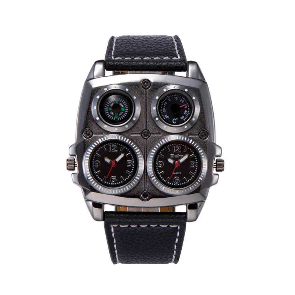 腕時計 メンズ アーミー ミリタリー 大きい かっこいい クォーツ ウォッチ プレ  ブラック