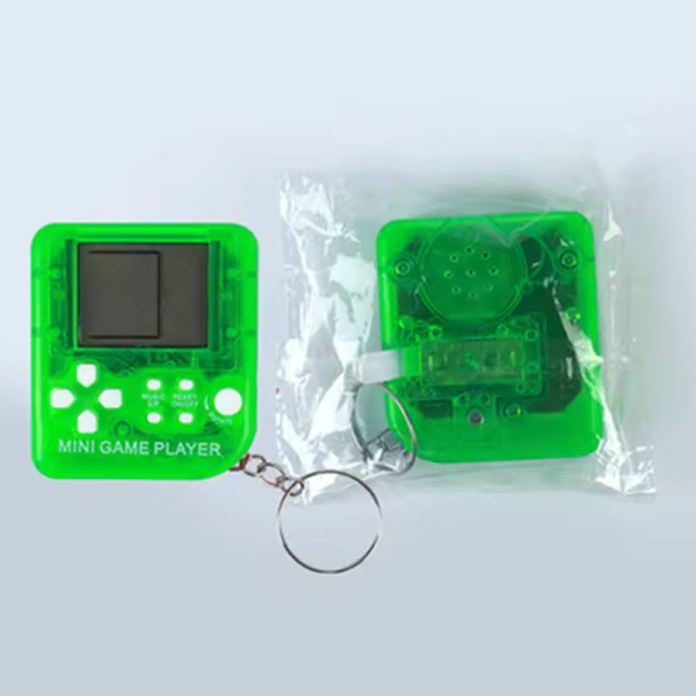 ミニゲーム キーホルダー おしゃれ パズル レトロ ノスタルジー 子供 大人 キッズ ブロック ドット絵 clearred