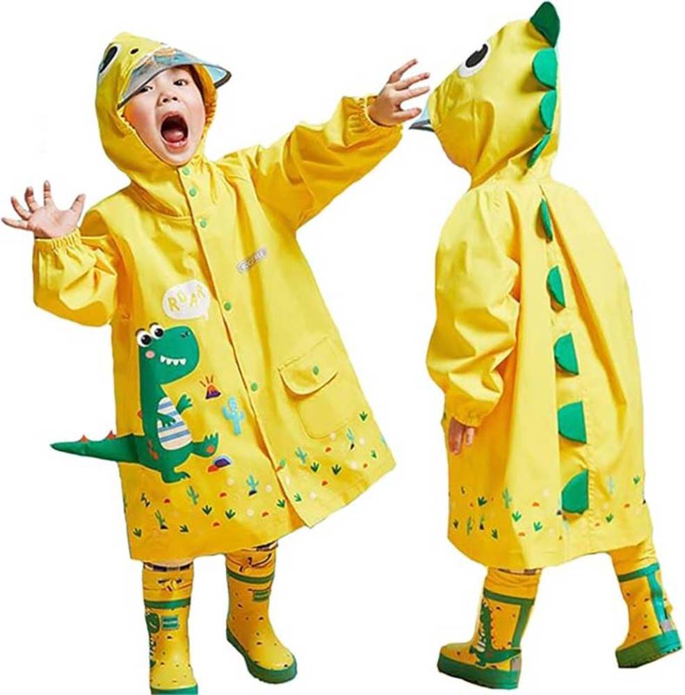 おしゃれ 防水 キッズ 通学 女の子 男女兼用 イラスト 男の子 入園 防風 小学生 通園 梅  恐竜