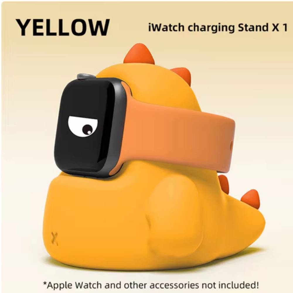 おしゃれ かわいい 韓国 充電 バンド ゲーム おもちゃ 英語 充電器 恐竜 イエロー