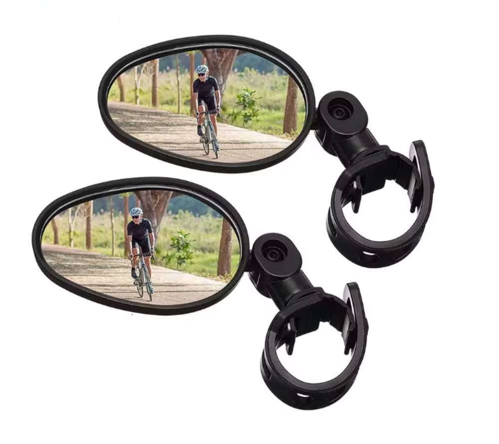 自転車 バックミラー 360度 ハンドルバー ミラー MTB ロード クロス バイク 左右兼用 
