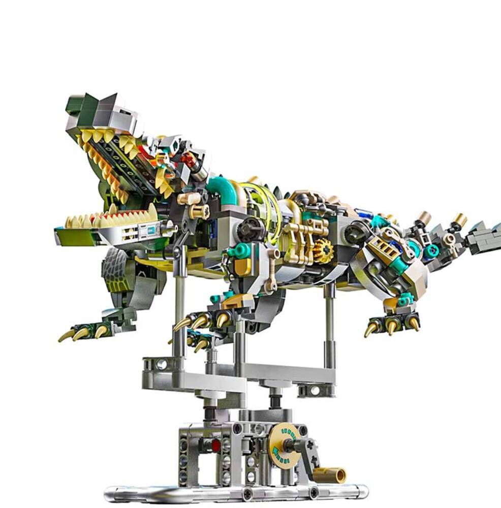恐竜 模型 フィギュア パズル プラモデル ロボット メカニカル 知育  クロコダイル