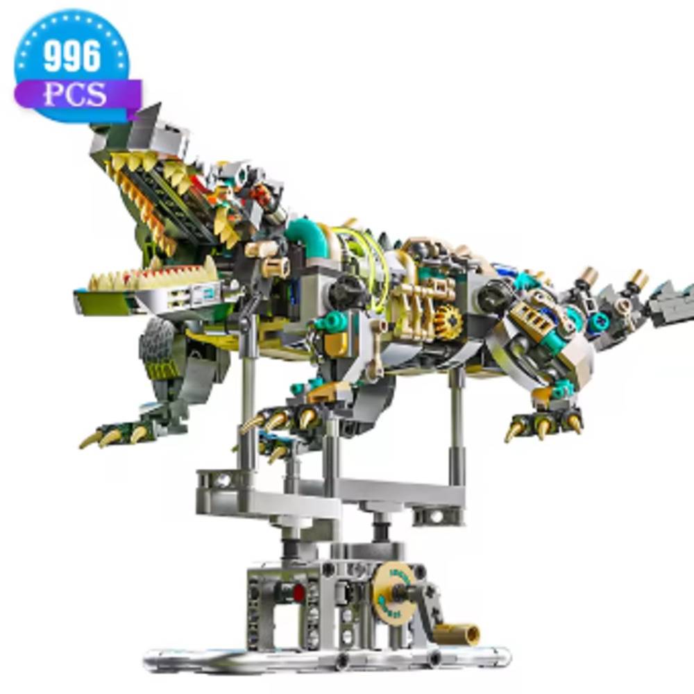 恐竜 模型 フィギュア パズル プラモデル ロボット メカニカル 知育  クロコダイル