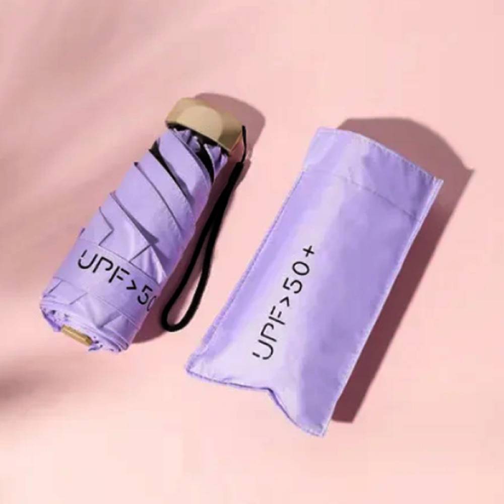 日傘 折り畳み傘 晴雨兼用 超軽量 ミニサイズ UV 日焼け防止 UPF50  パープル