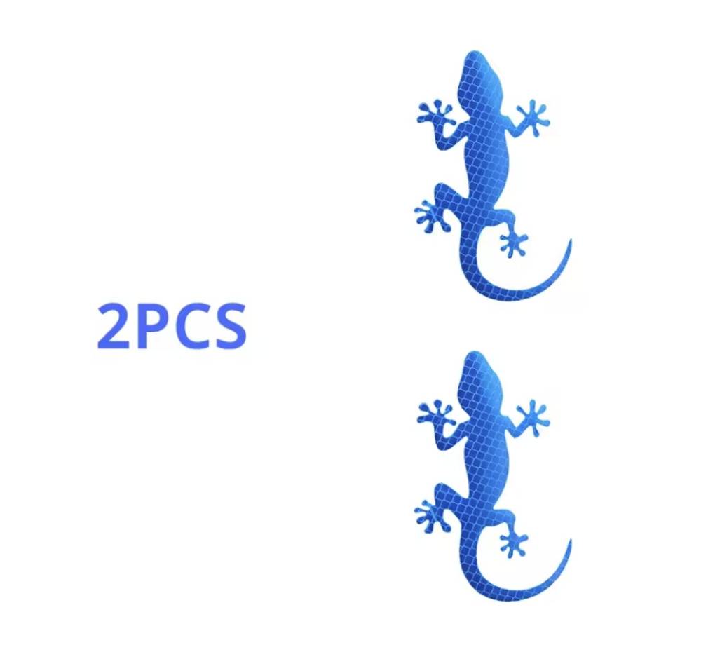 カーステッカー 車反射 ステッカー トカゲ リザード リフレクター テープ デカール ブルー