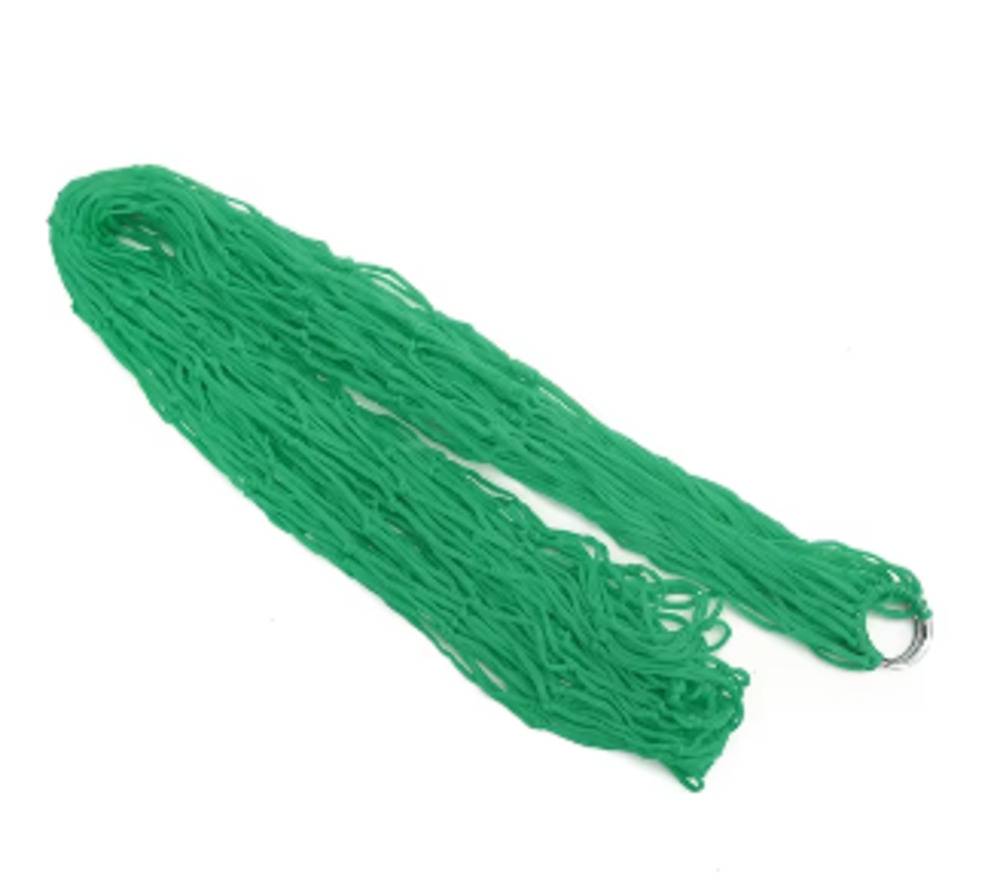 ハンモック グリーン ポータブル ハンモック メッシュ キャンプ 庭 ビーチ 庭 旅行 グリーン