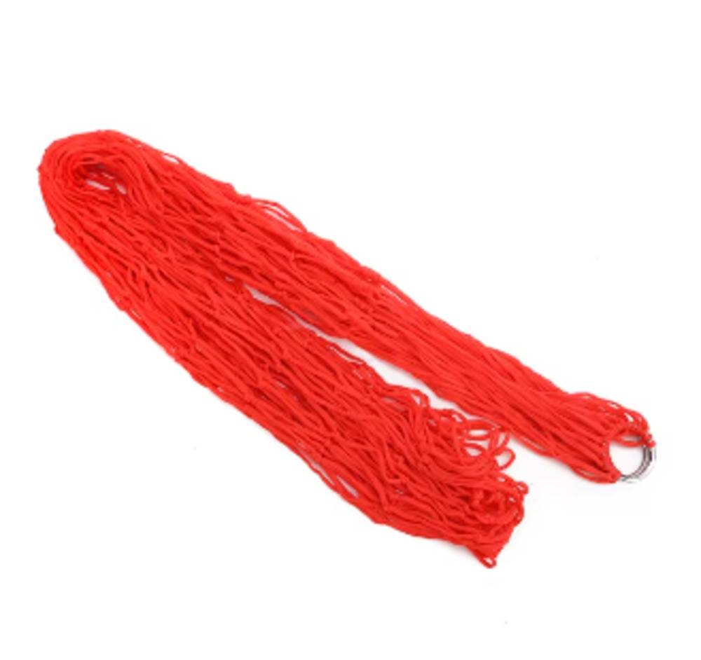 ハンモック ポータブル アウトドア スポーツ キャンプ 庭 ビーチ 網 ガーデン 昼寝 レッド