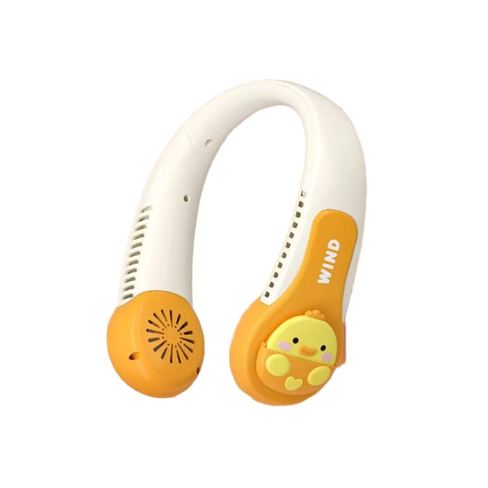 扇風機 子供用 ポータブル ネック 1200mah USB充電 風 漫画 アウトド 