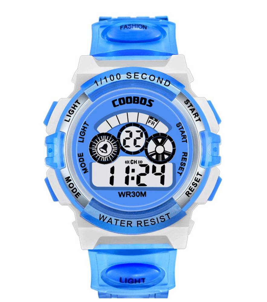 腕時計 キッズ 子供 光る 蓄光 デジタル ウォッチ かっこいい プレゼント ギフト