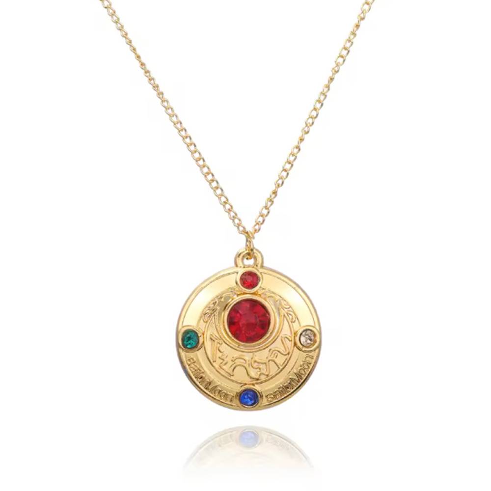 美少女戦士セーラームーン ネックレス コンパクト アニメ 漫画 女の子  星ネックレス