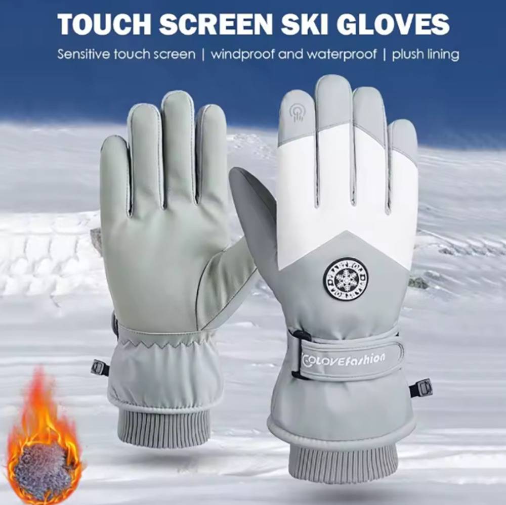 バイク レディース メンズ スマホ対応 防水 作業用 通勤 自転車 滑り止め 防寒 保温 厚手 お出  白