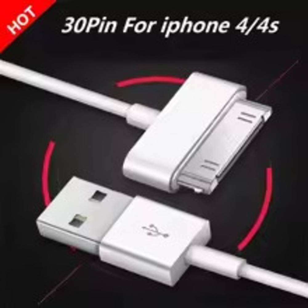 USB 充電ケーブル 30ピン iPhone4 4s  3g 3gs iPad12 ドックコネクタ iPhone旧型