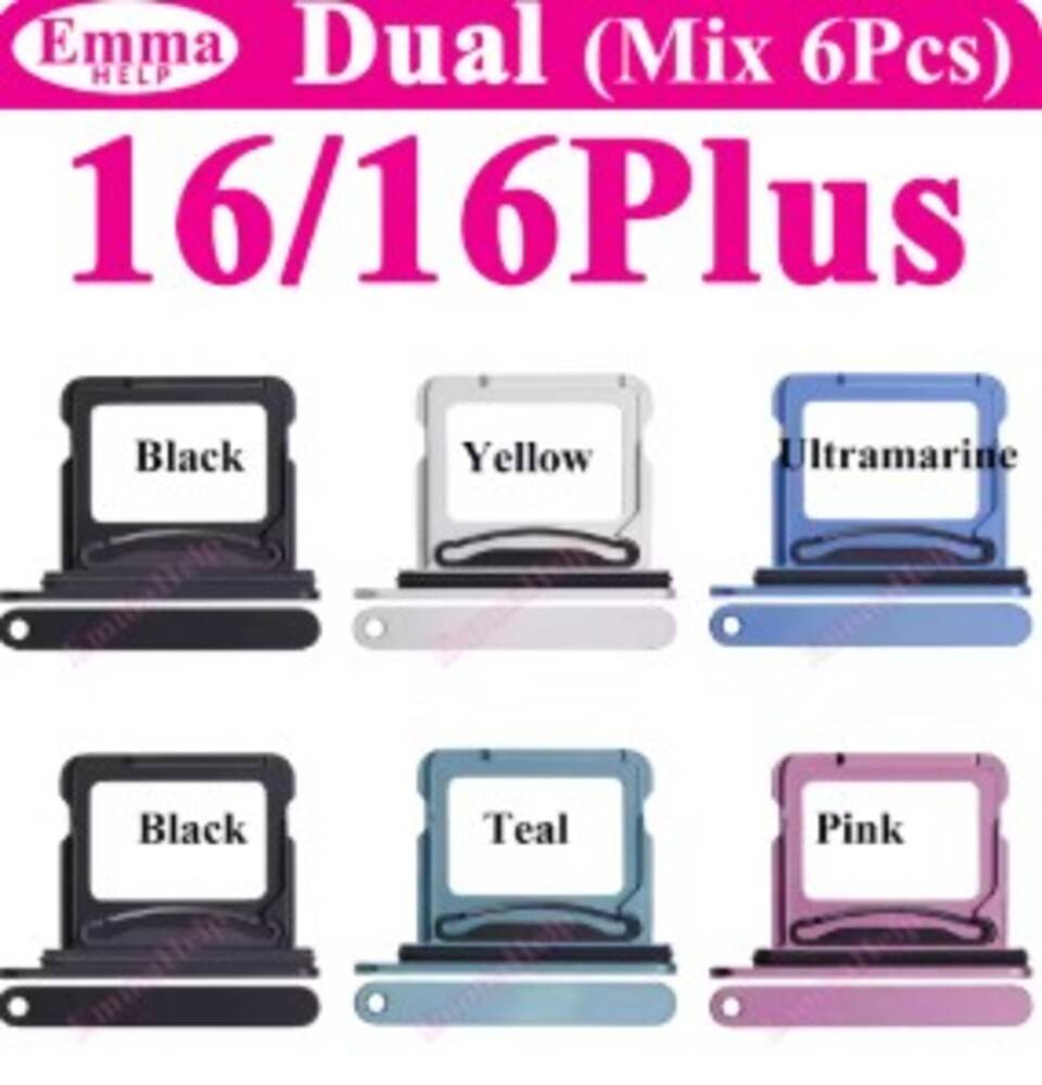 SIMカード SIMトレイ 6個入り iPhone 16 プロマックス デュアル カードスロット 16 16plus