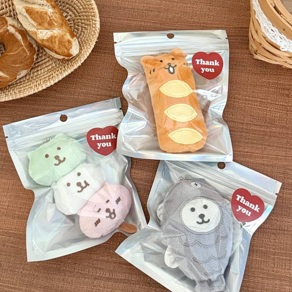 かわいい 食品 ぬいぐるみ ペンダント バッグ キーホルダー ナガノ 癒し マスコット    3種類セット